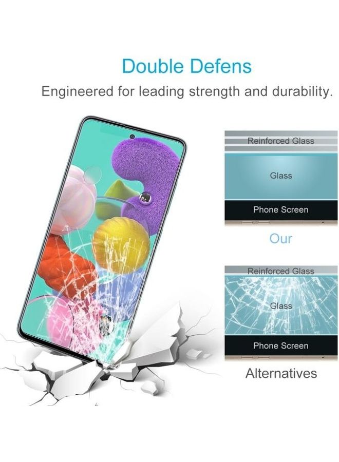BGM 9H 2.5D Tempered Glass Screen Protector For Samsung Galaxy A51 Clear - Image 5