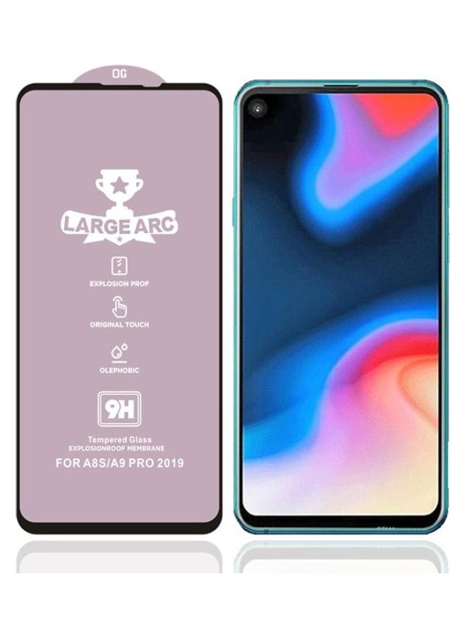 بي جي إم لاصقة حماية للشاشة عالية الوضوح من الزجاج المقوى بدرجة صلابة 9H لهاتف سامسونج جالاكسي A9 برو (2019) شفاف - Image 1