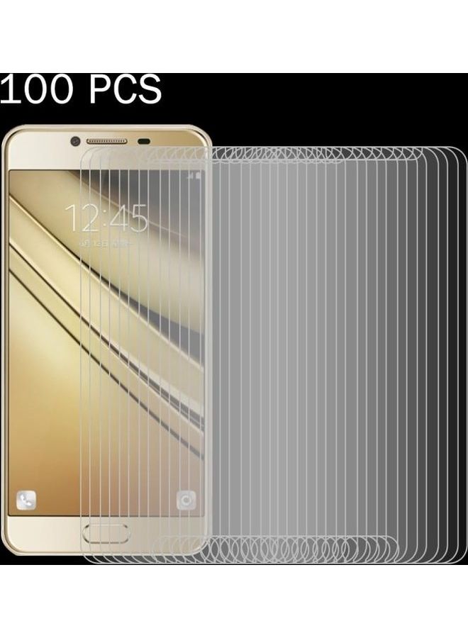 BGM 100-Piece 9H 2.5D Explosion-Proof Tempered Glass Set For Samsung Galaxy C5/C500 Clear - Image 1