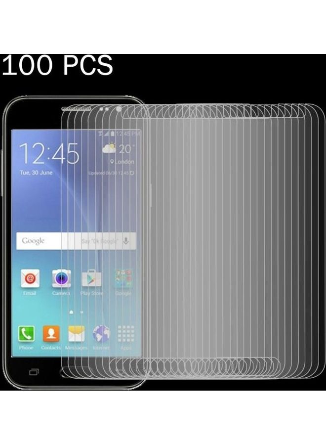 BGM 100-Piece 9H Surface Hardness 2.5D Explosion-Proof Tempered Glass Screen Film For Samsung Galaxy J2 Clear - Image 1