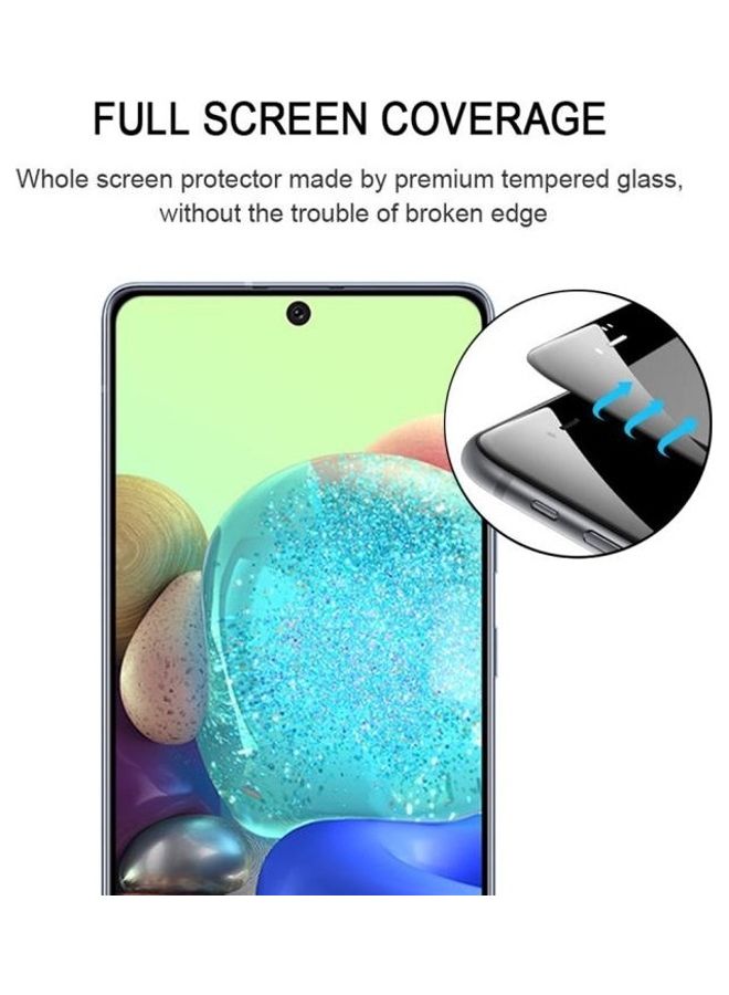 BGM 2.5D 9H Full Glue Screen Protector For Samsung Galaxy A71 5G Clear/Black - Image 3
