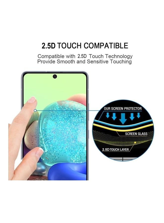 BGM 2.5D 9H Full Glue Screen Protector For Samsung Galaxy A71 5G Clear/Black - Image 5