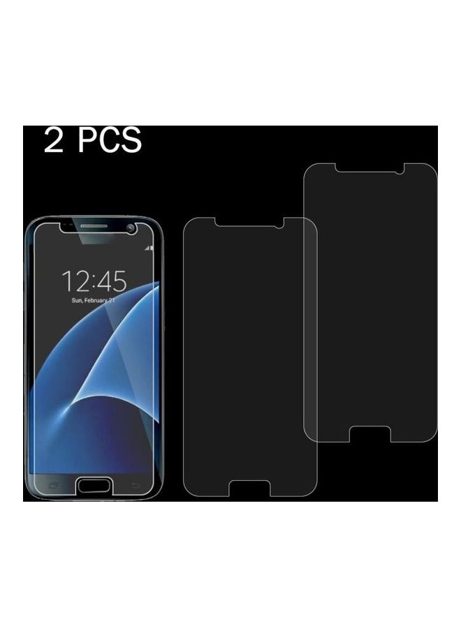 BGM 2-Piece Tempered Glass Screen Protector Set For Samsung Galaxy S7 Clear - Image 1