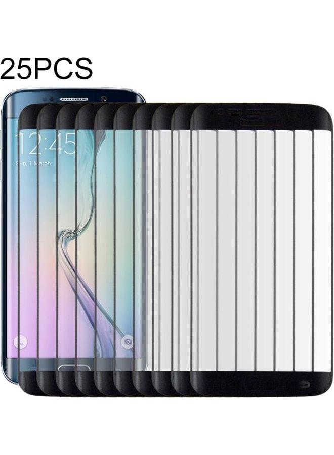 BGM 25-Piece 9H Surface Hardness 3D Curved Explosion-Proof Tempered Glass Screen Protector Set For Samsung Galaxy S6 edge+ Black/Clear - Image 2