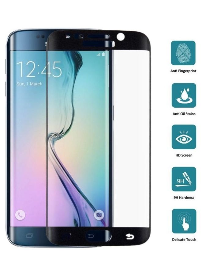 BGM 25-Piece 9H Surface Hardness 3D Curved Explosion-Proof Tempered Glass Screen Protector Set For Samsung Galaxy S6 edge+ Black/Clear - Image 1