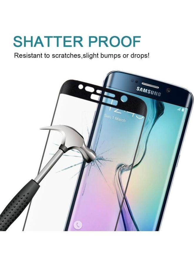 BGM 25-Piece 9H Surface Hardness 3D Curved Explosion-Proof Tempered Glass Screen Protector Set For Samsung Galaxy S6 edge+ Black/Clear - Image 3