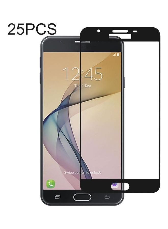 بي جي إم مجموعة لاصقات حماية للشاشة من الزجاج المقوى بتغطية كاملة لهاتف جالاكسي J7 برايم تحتوي على 25 قطعة لون شفاف - Image 1