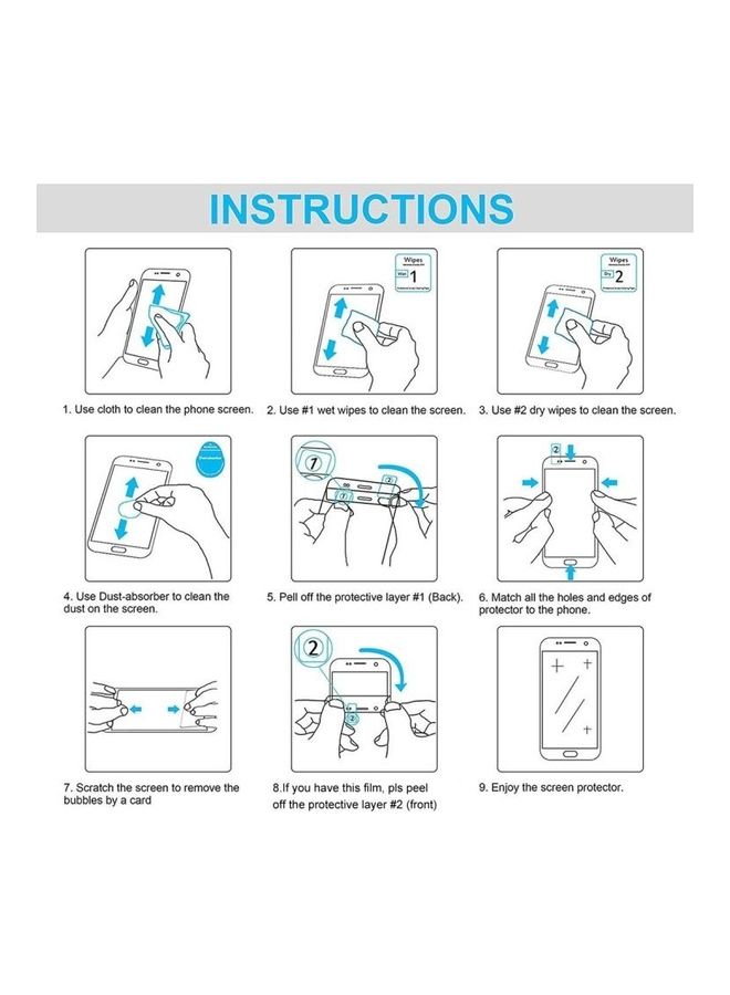 BGM Pack Of 2 9H HD Explosion-Proof Tempered Glass Screen Pro Protectors For Samsung Galaxy Tab S7+ Clear - Image 5
