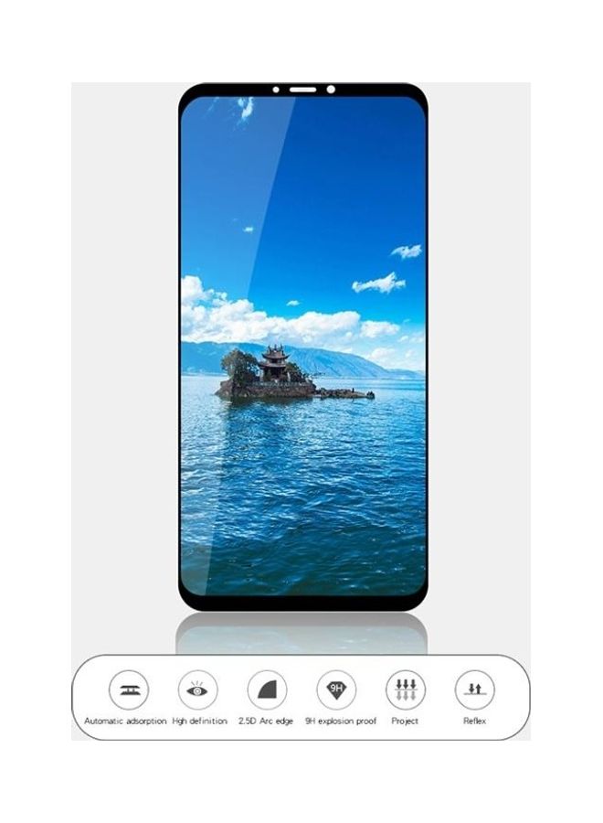 BGM 2.5D Arc Edge 9H Surface Hardness Explosion-Proof Full Screen HD Protective Tempered Glass Film For Samsung Galaxy A9 (2018) Clear - Image 2
