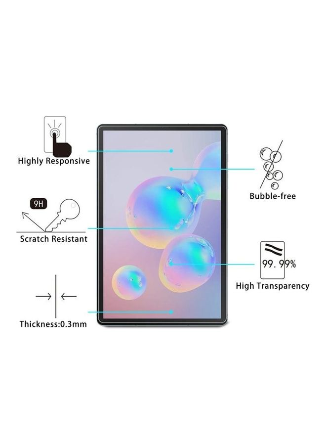 BGM 9H HD Explosion-Proof Tempered Glass Screen Pro Protector For Samsung Galaxy Tab S7+ Clear - Image 3