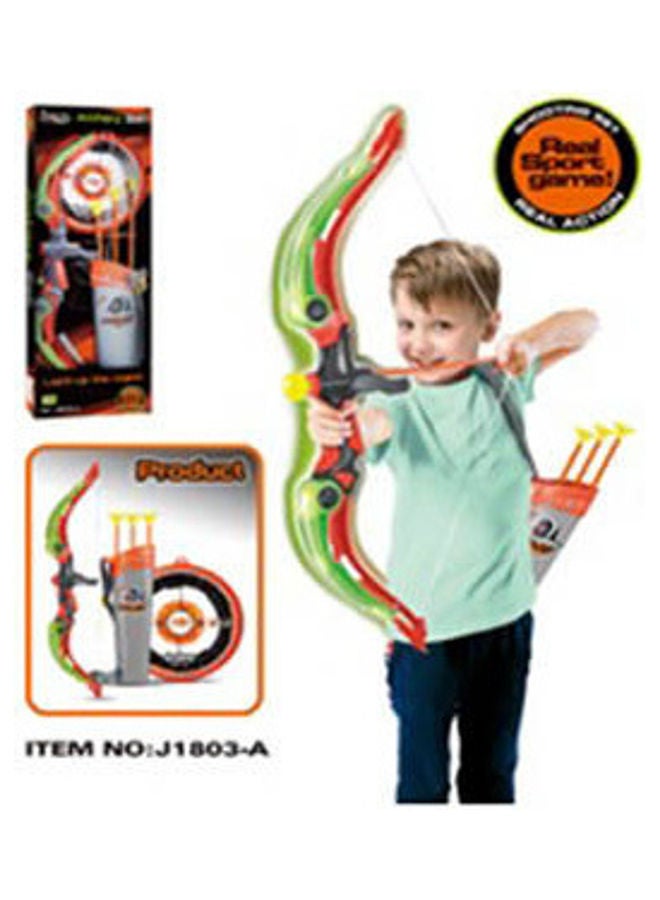 King Sport Shooting Set, Bow With 3 Arrows And Target For Kids
