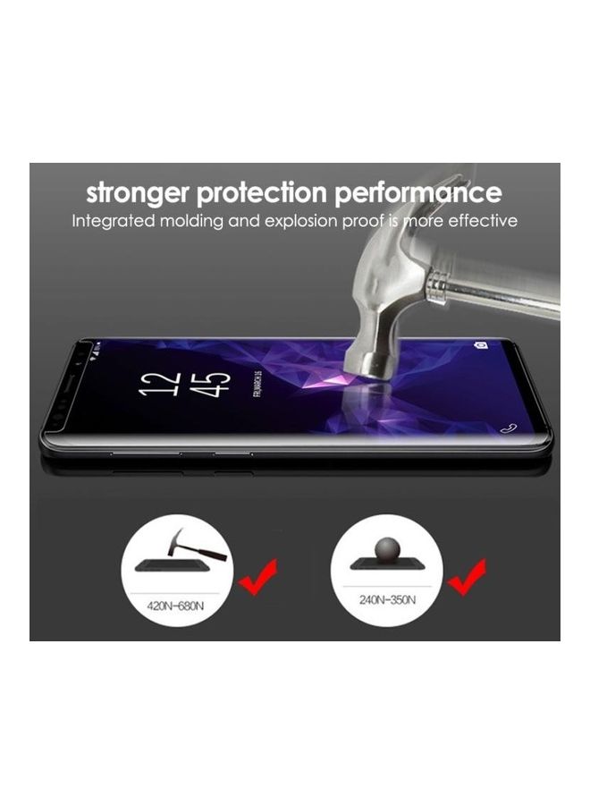 BGM UV Liquid Curved Full Screen Tempered Glass For Galaxy Note 8 Clear - Image 5