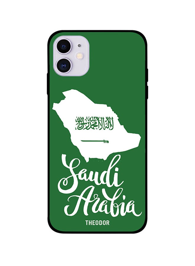 Theodor Protective Case Cover For iPhone 12 Green/White - Image 1