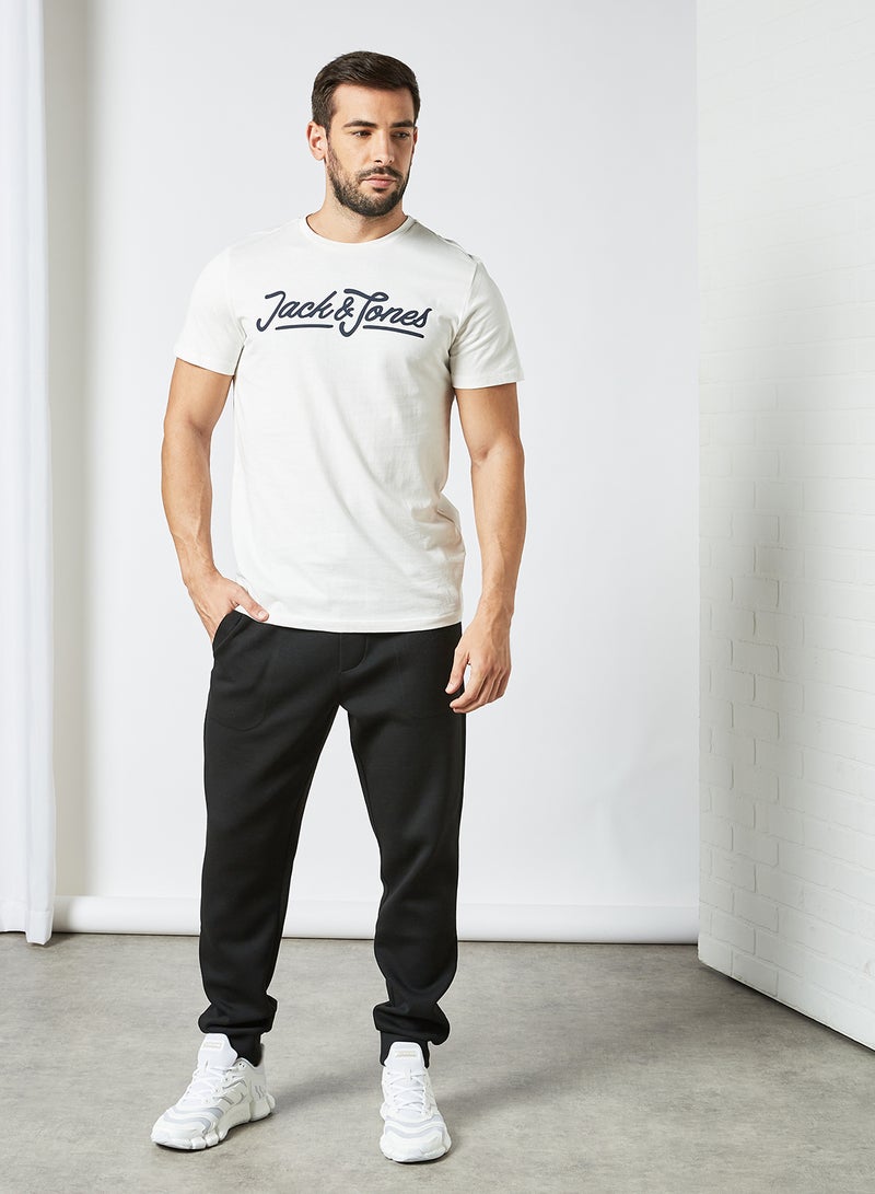 JACK & JONES - Logo T-Shirt (Pack of 3) Navy/White/Brown - Image 1