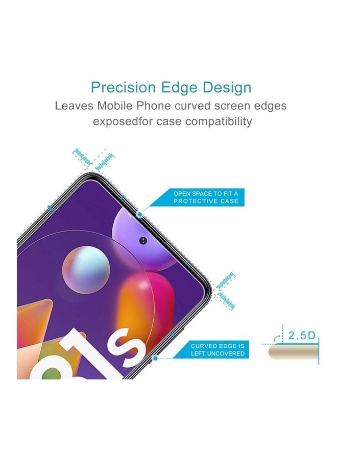 BGM 50-Piece 2.5D Tempered Glass Screen Protector Film For Samsung Galaxy M31s Clear - Image 3