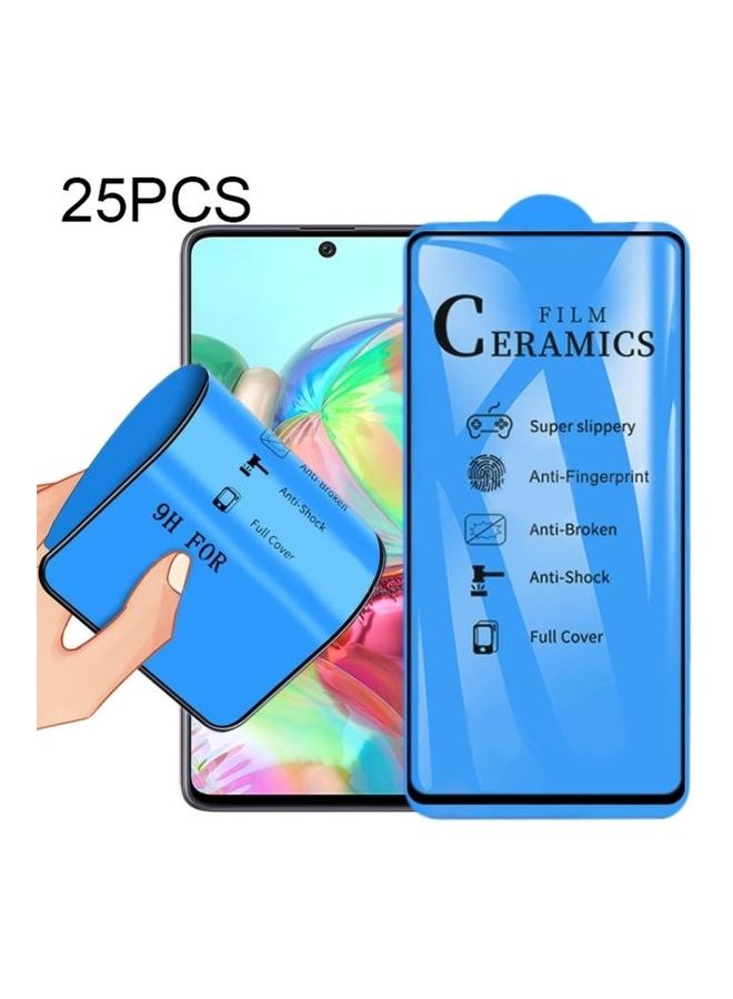 BGM 25-Piece 2.5D Full Cover Ceramics Screen Protector For Samsung Galaxy A71/A81/A91 Clear - Image 1