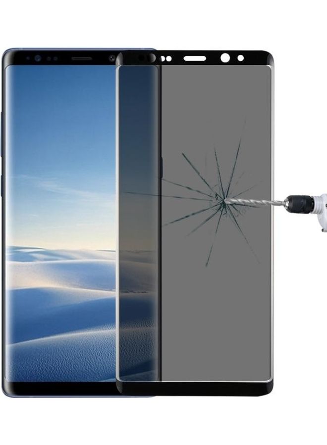 بي جي إم لاصقة حماية للشاشة بالكامل من الزجاج المقوى بتصميم ثلاثي الأبعاد منحن ومضاد للتوهج بدرجة صلابة 9H مثالية لهاتف سامسونج جالاكسي نوت 8 شفاف - Image 2
