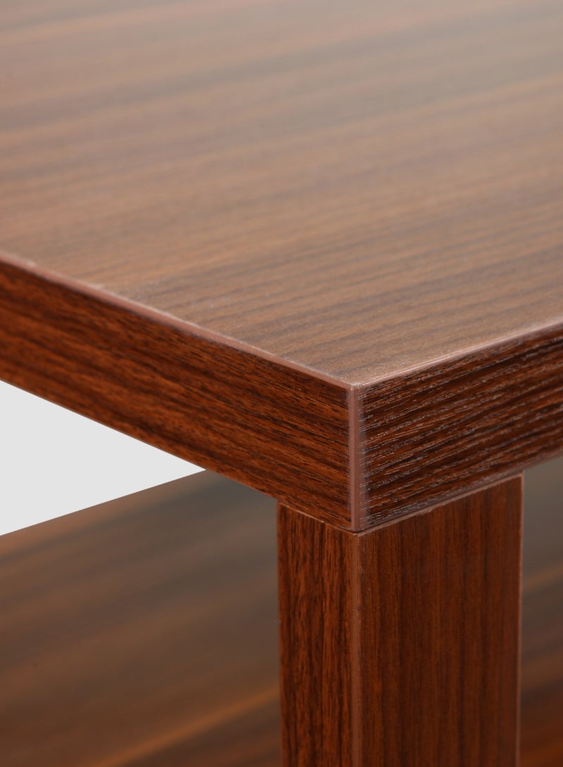 Switch Coffee Table with Storage Shelf - Cabinet For Storage - Used As Coffee Corner And Side Table - Brown 900*550*420mm  - Image 4