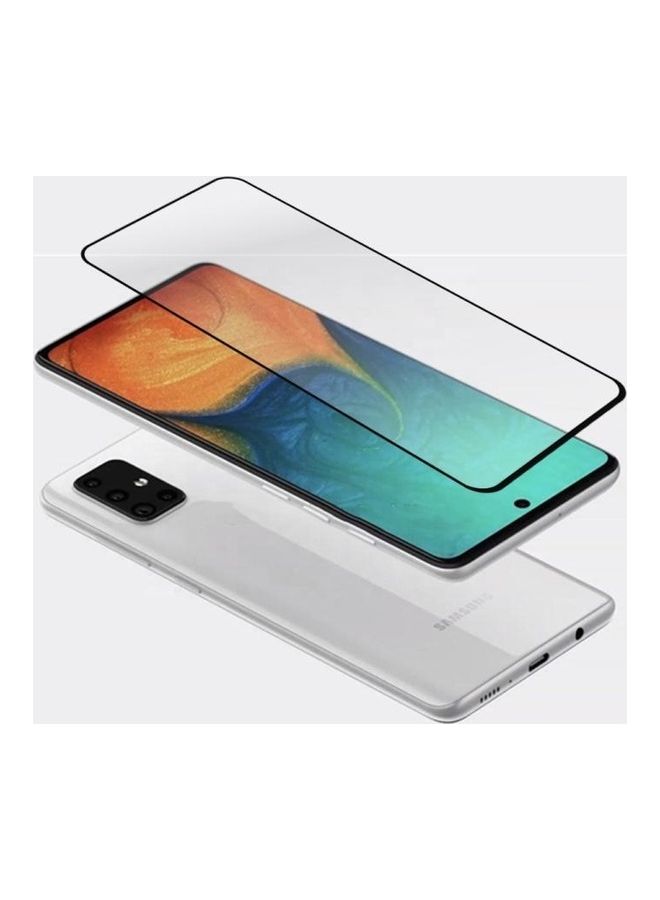 بي جي إم لاصقتان حماية للشاشة من الزجاج المقوى 2.5D موكولو لهاتف جالاكسي A51 شفاف - Image 2