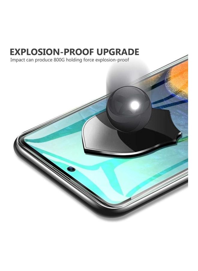 بي جي إم لاصقتان حماية للشاشة من الزجاج المقوى 2.5D موكولو لهاتف جالاكسي A51 شفاف - Image 3