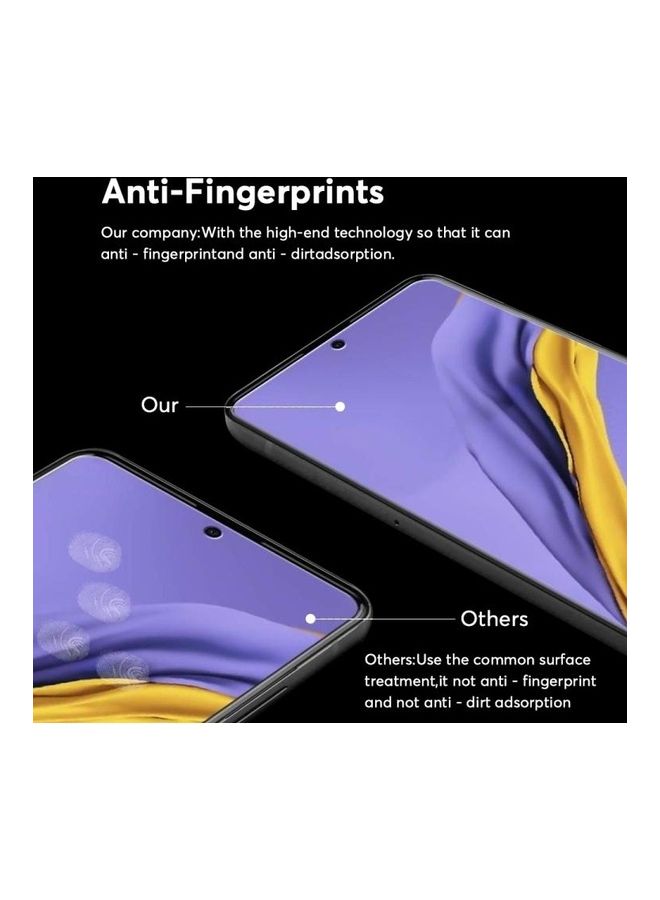 بي جي إم لاصقتان حماية للشاشة من الزجاج المقوى 2.5D موكولو لهاتف جالاكسي A51 شفاف - Image 4