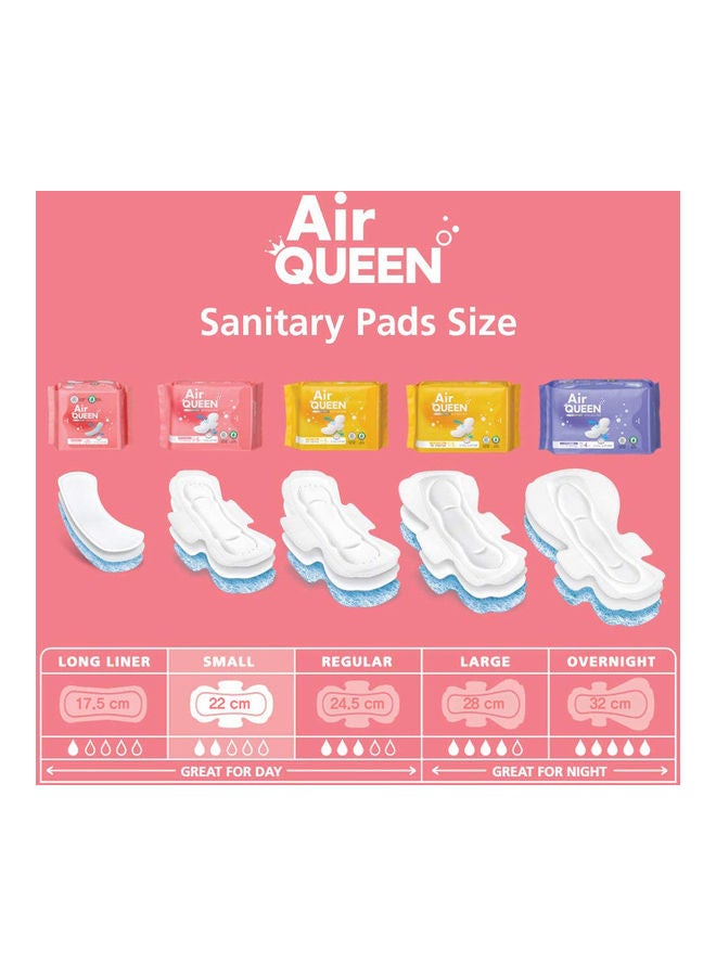 Air QUEEN Nano Sanitary Pads With Wings, (Small 4 Pack/20 Total) White 200grams  - Image 3