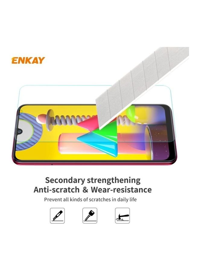 BGM ENKAY 2.5D Curved Edge Tempered Glass Screen Protector Film for Samsung Galaxy M31 / M21 Clear - Image 5