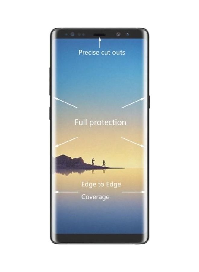 بي جي إم لاصقة حماية للشاشة إنكاي من الزجاج المقوى بدرجة انحناء 3D ومضادة للانفجار لهاتف جالاكسي نوت 8 شفاف - Image 3