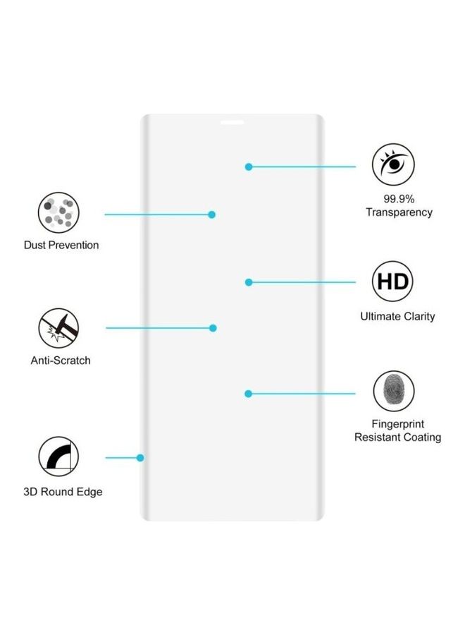 بي جي إم لاصقة حماية للشاشة إنكاي من الزجاج المقوى بدرجة انحناء 3D ومضادة للانفجار لهاتف جالاكسي نوت 8 شفاف - Image 4