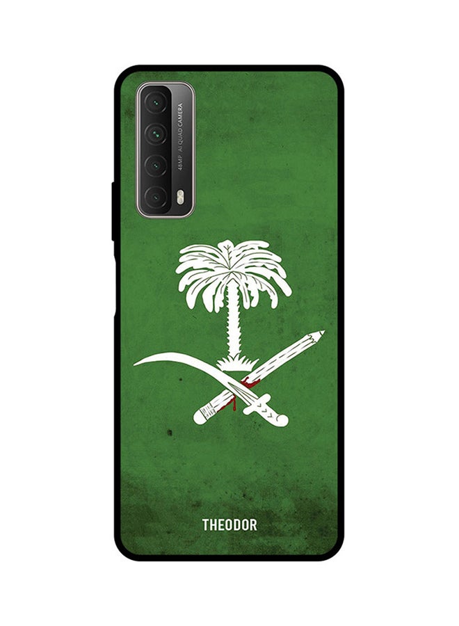 Theodor Protective Case Cover For Huawei Y7A Green/White - Image 1