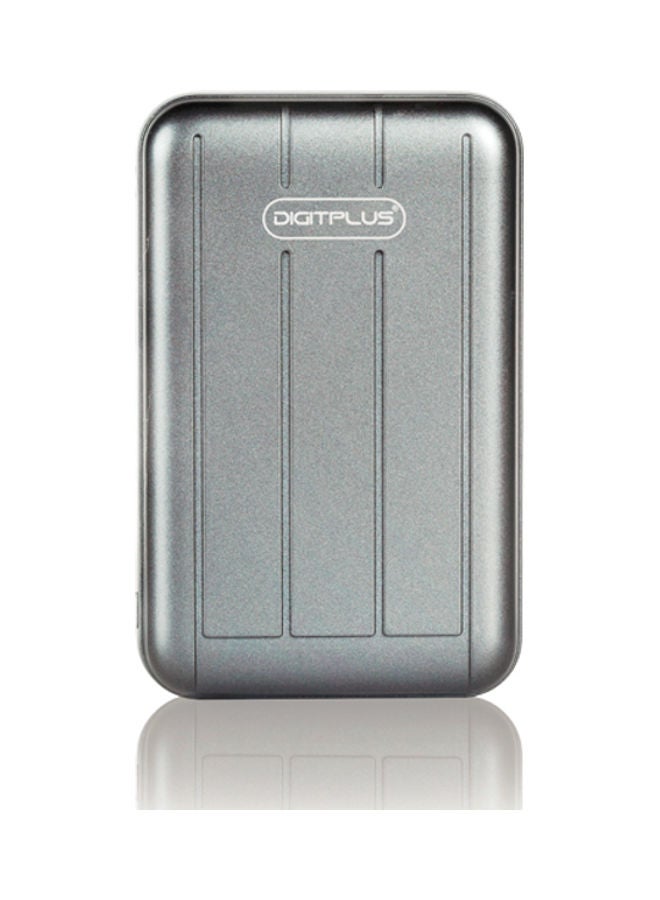 Digitplus - 10000.0 mAh Dual Port Power Bank Grey - Image 1