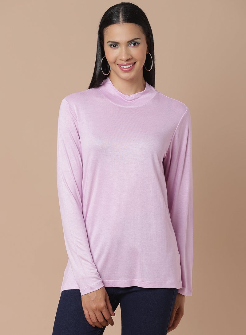 DRIP - Long Sleeve Crew Neck T-Shirt Orchid - Image 1