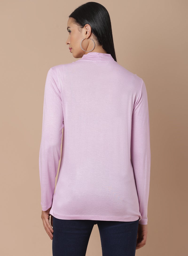 DRIP - Long Sleeve Crew Neck T-Shirt Orchid - Image 1