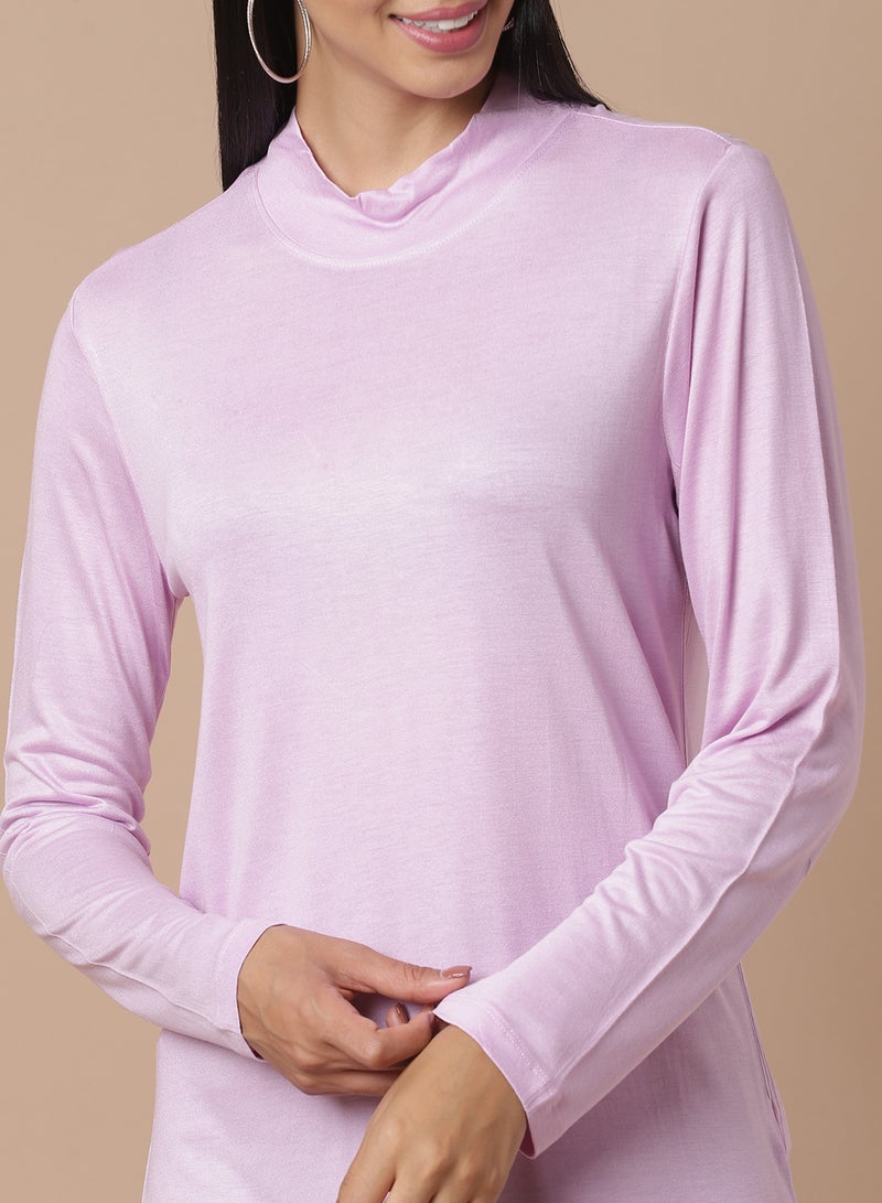 DRIP - Long Sleeve Crew Neck T-Shirt Orchid - Image 1