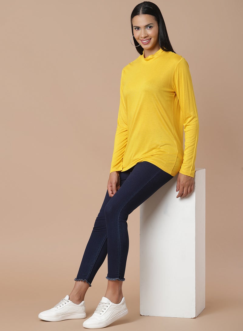 DRIP Long Sleeve T-Shirt Yellow - Image 3