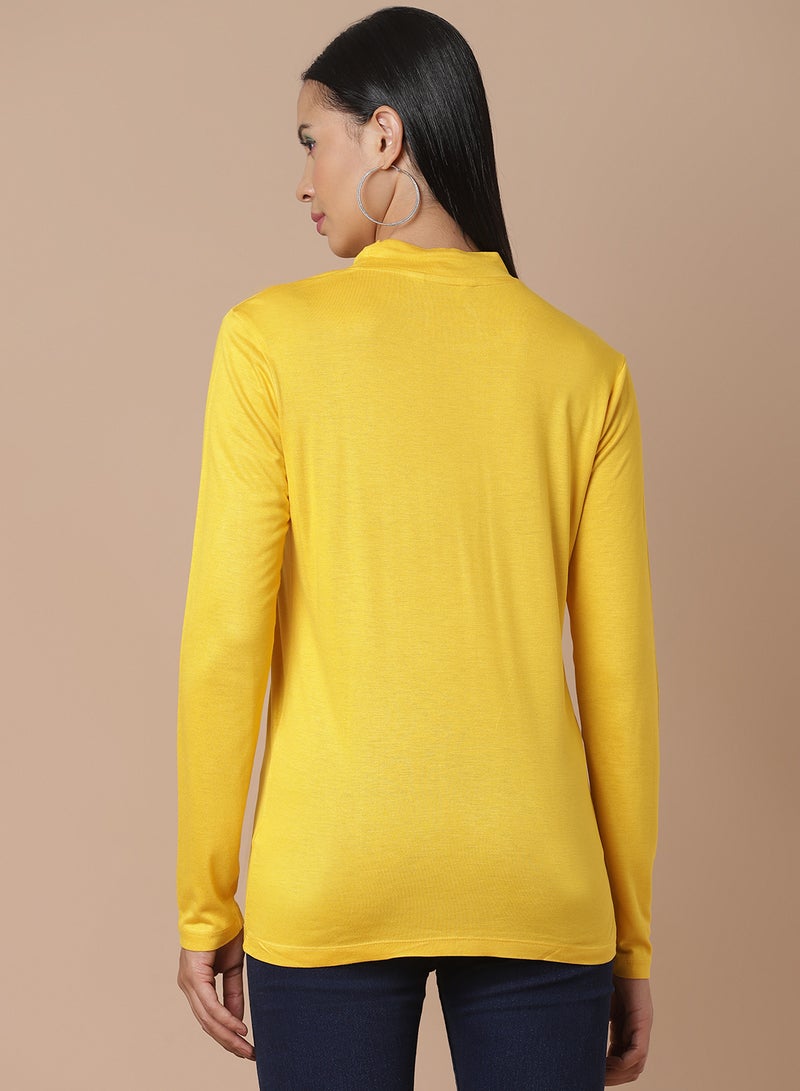 DRIP Long Sleeve T-Shirt Yellow - Image 2