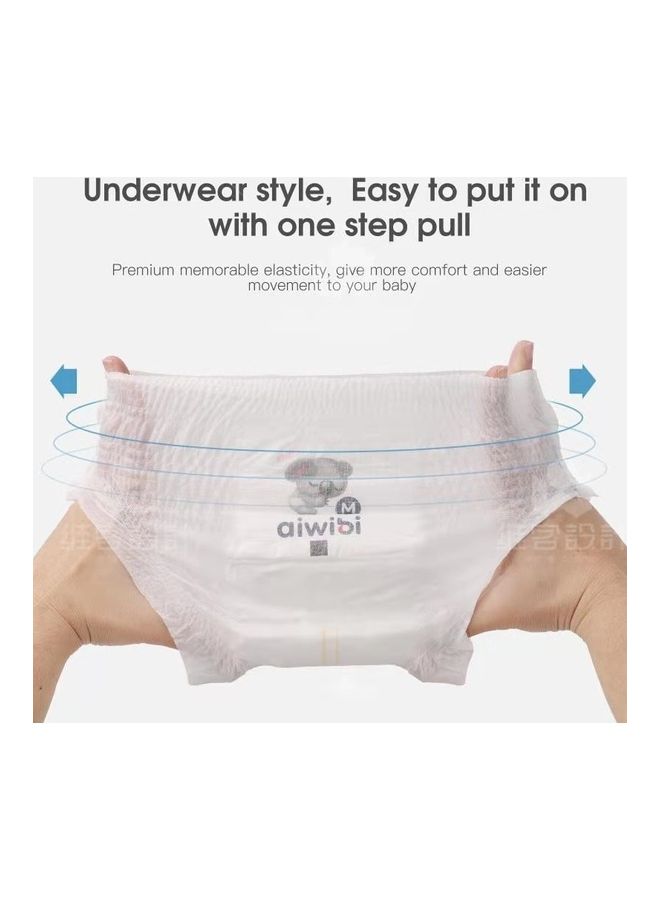 62-Piece Ultra Thin Premium Baby Diaper, Size M