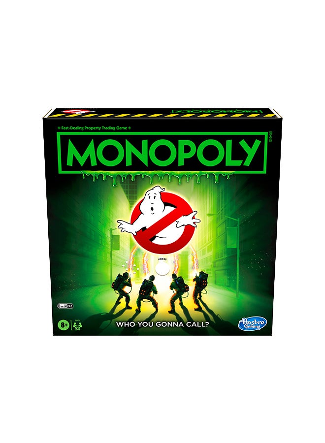 مونوبولي لعبة Ghostbusters Edition Hasbro Board Game 6 لاعبين للبالغين والمراهقين، لعبة منزلية داخلية  - Image 3