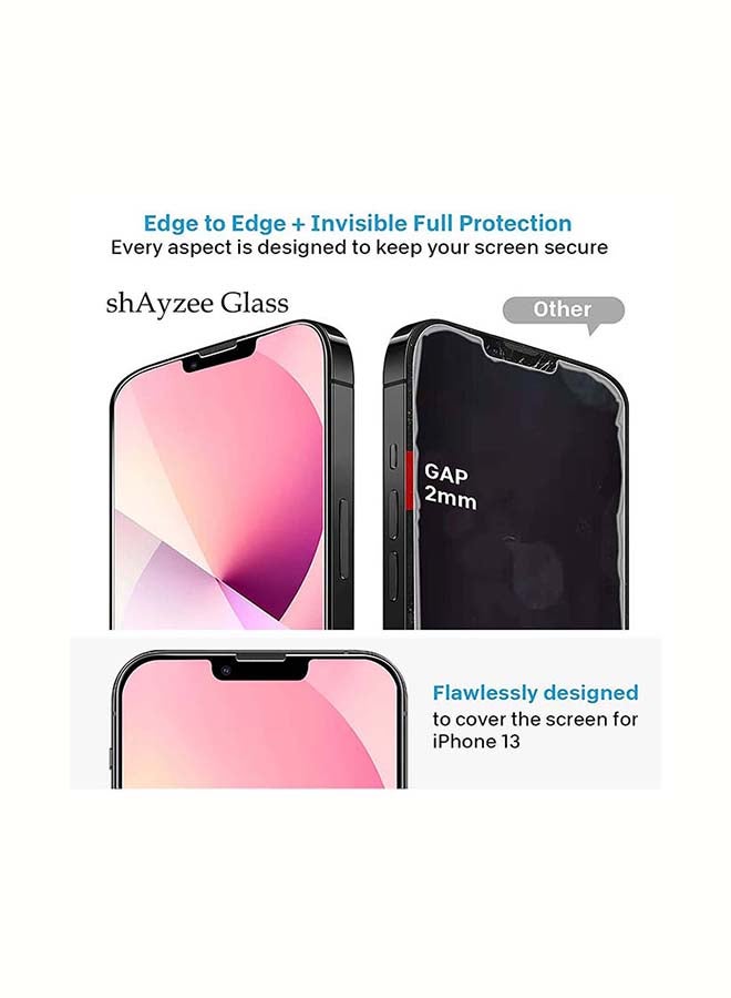 shAyzee Tempered Glass Screen Protector For iPhone 13 Pro Max 6.7 Inch Clear - Image 3