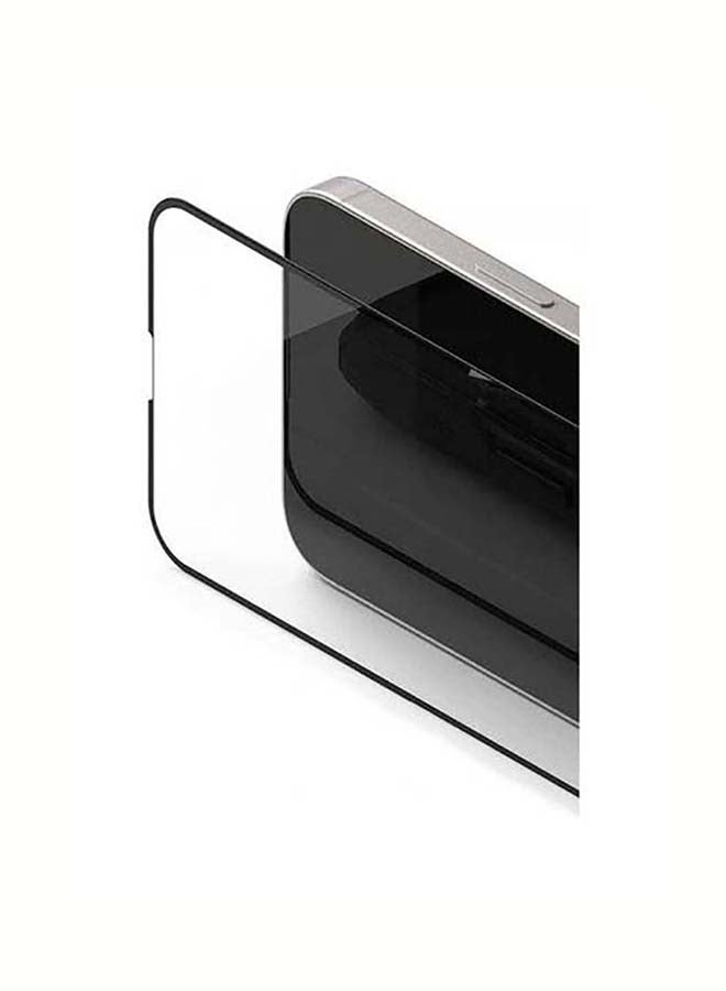 shAyzee 2 Pack Tempered Glass Screen Protector For iPhone 13 Pro Max 6.7 Inch Clear/Black - Image 3