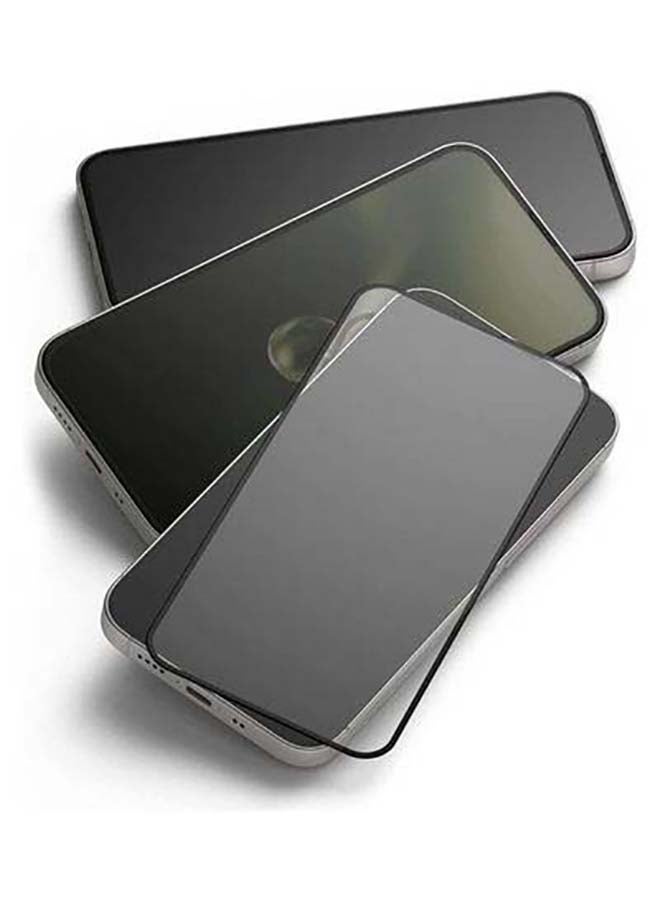 shAyzee 2 Pack Tempered Glass Screen Protector For iPhone 13 Pro Max 6.7 Inch Clear/Black - Image 5