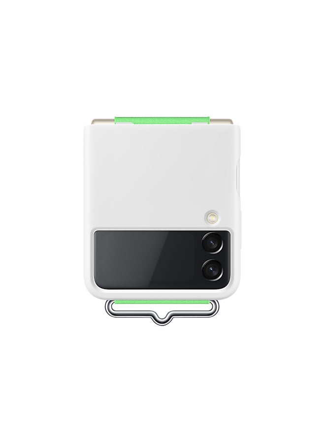 Samsung - Flip 3 Silicon Strap Cover White - Image 1