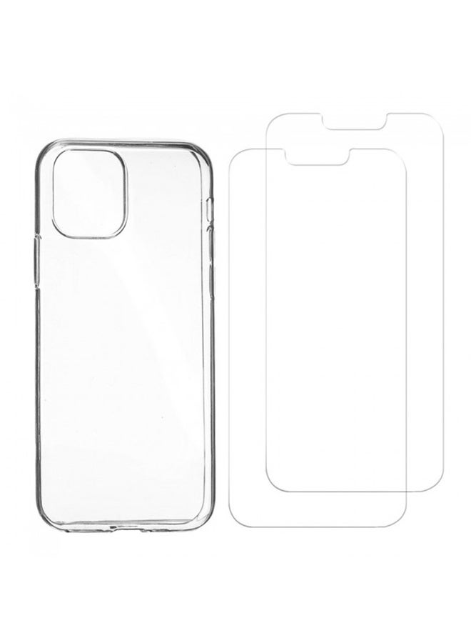 MARGOUN 3-Pack Protective TPU Case Cover with 2 Screen Protectors For iPhone 13 Mini Clear - Image 3