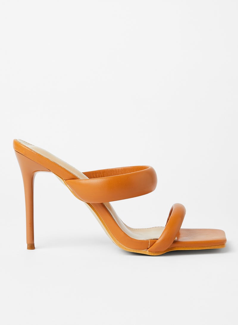 LABEL RAIL - Square Toe Heels Brown - Image 1