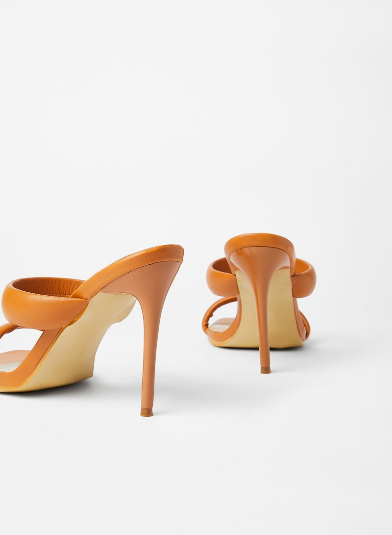 LABEL RAIL - Square Toe Heels Brown - Image 1