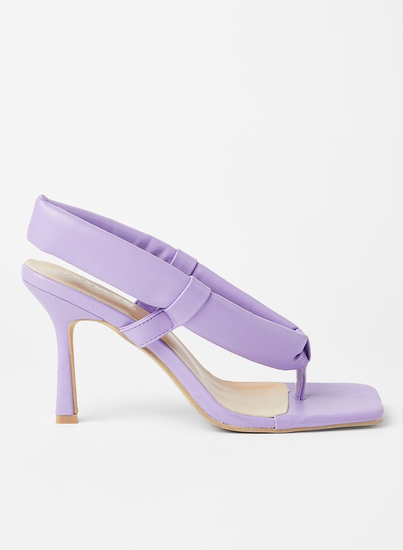 LABEL RAIL - Square Toe Sandals Purple - Image 1