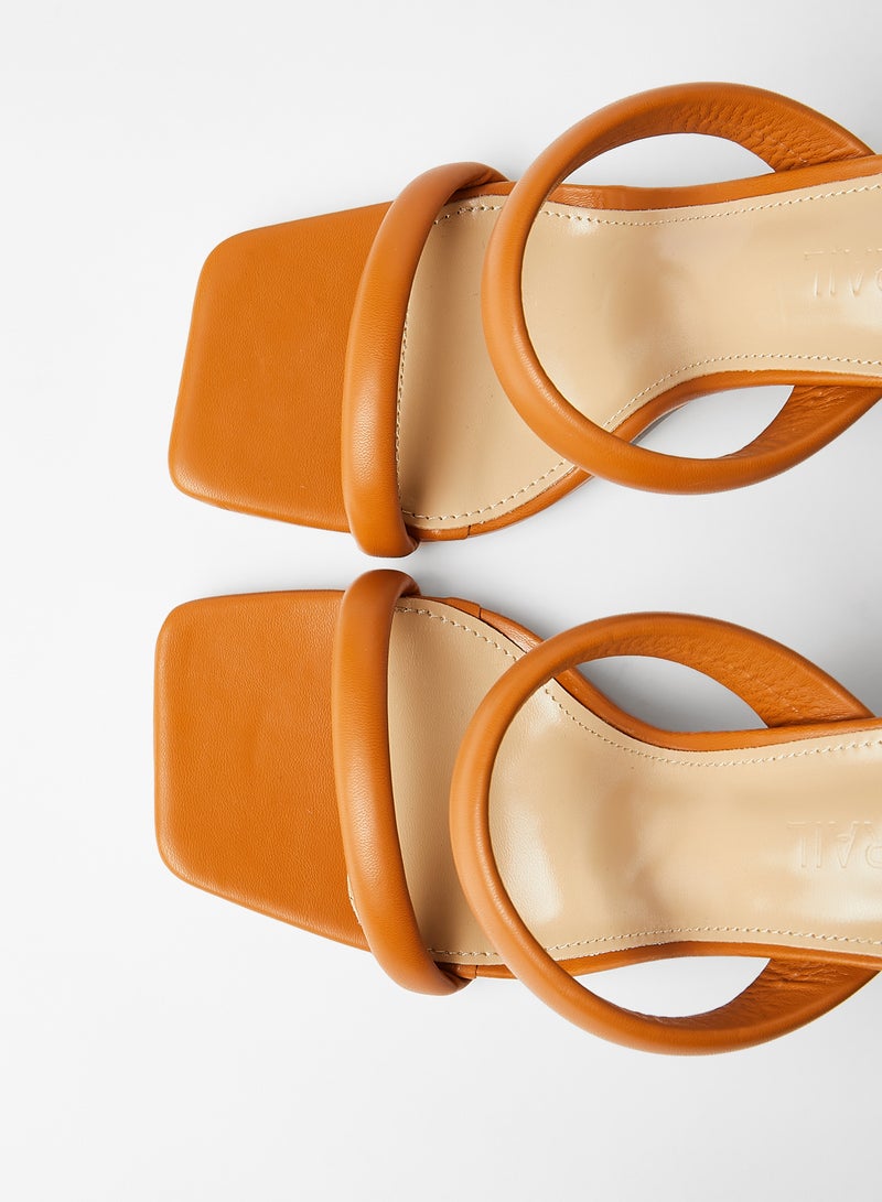 LABEL RAIL - Square Toe Heels Brown - Image 1