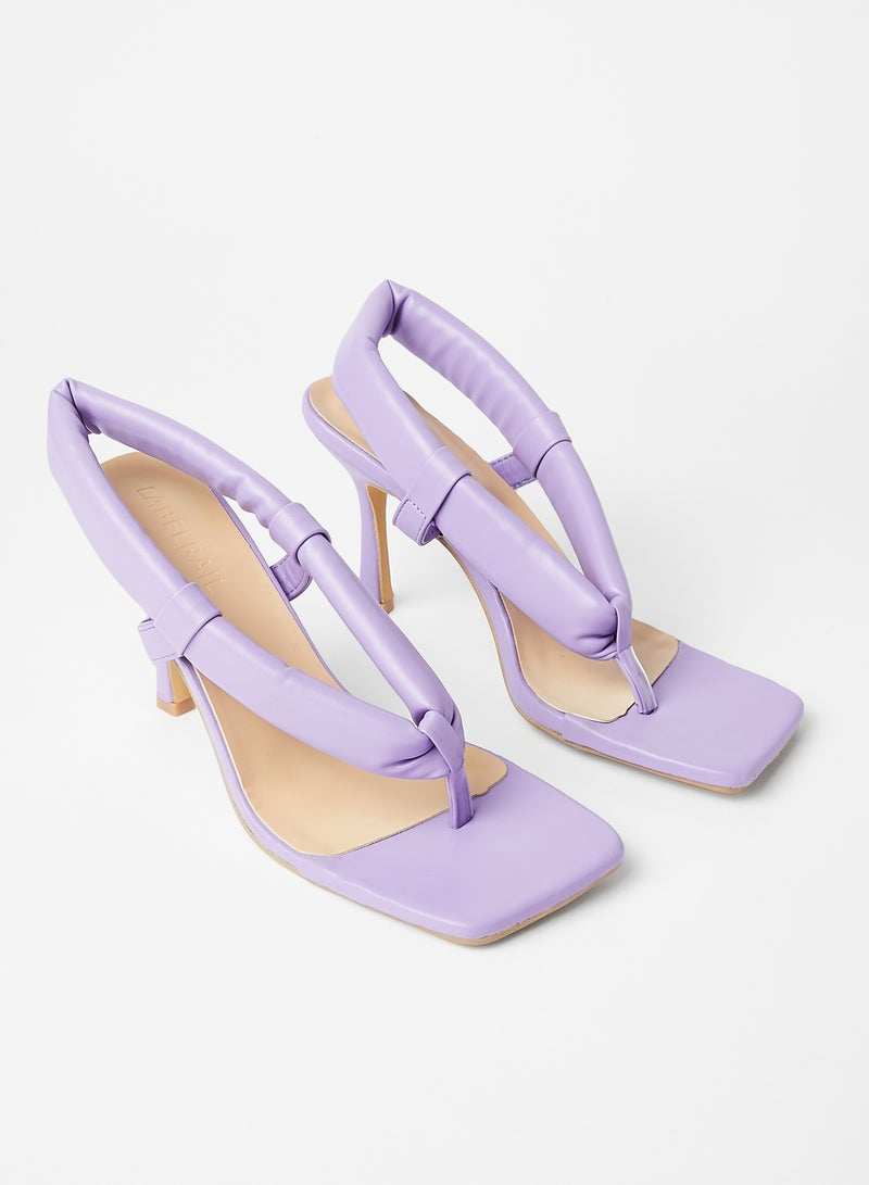 LABEL RAIL - Square Toe Sandals Purple - Image 1