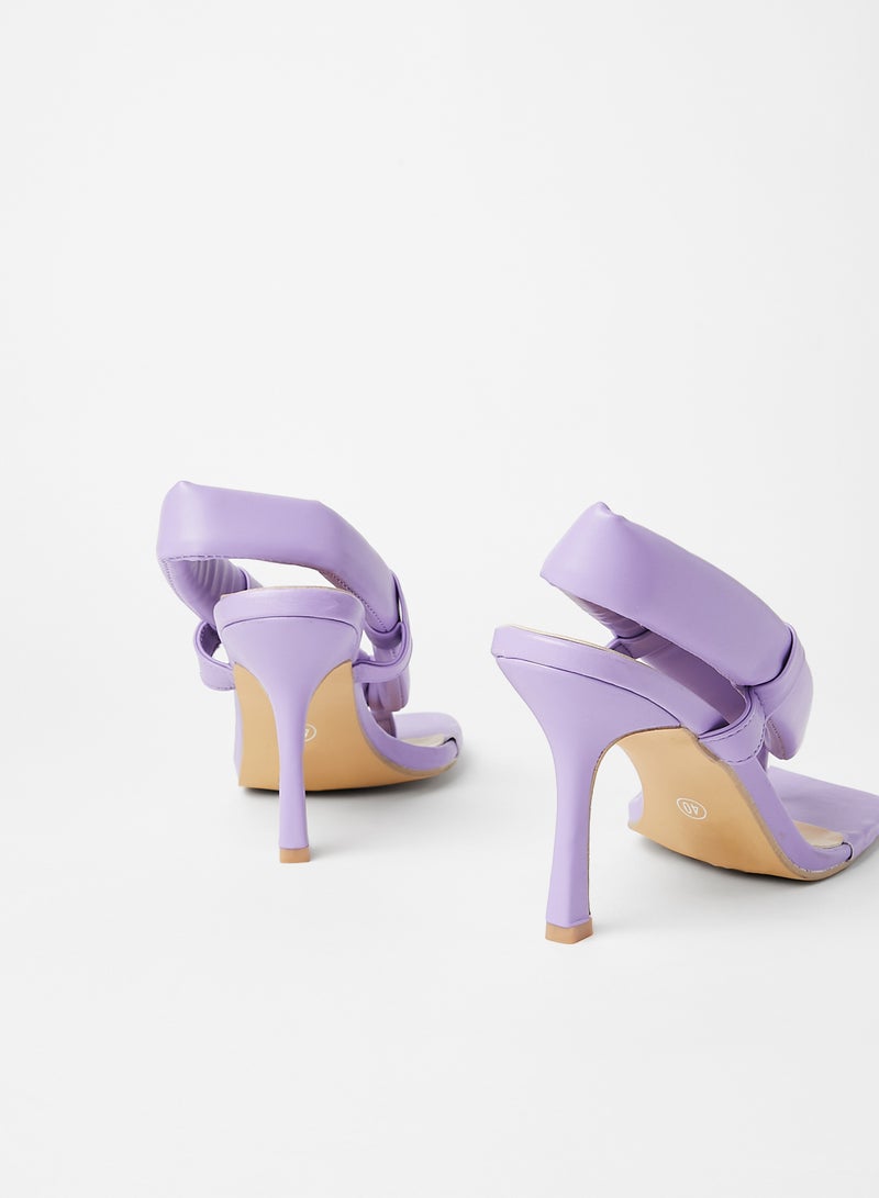 LABEL RAIL - Square Toe Sandals Purple - Image 1