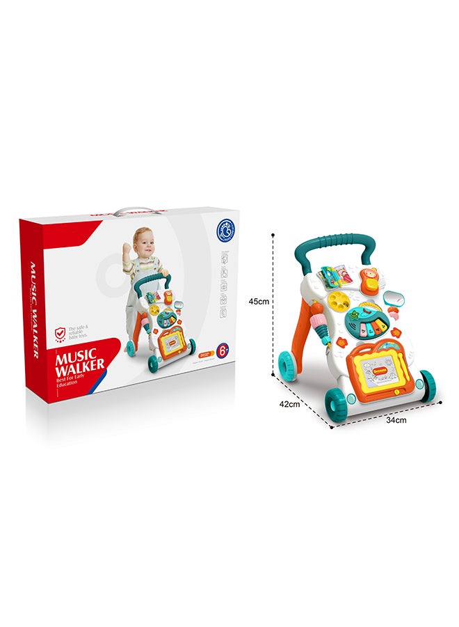 HUANGER Baby Walker Sit To Stand Toys,Kids Activity Center,Toddlers Musical Fun Table,Lights And Sounds, Learning, For 9, 12, 18 Months,1, 2 Year Old,Infant, Boy, Girl  - Image 3